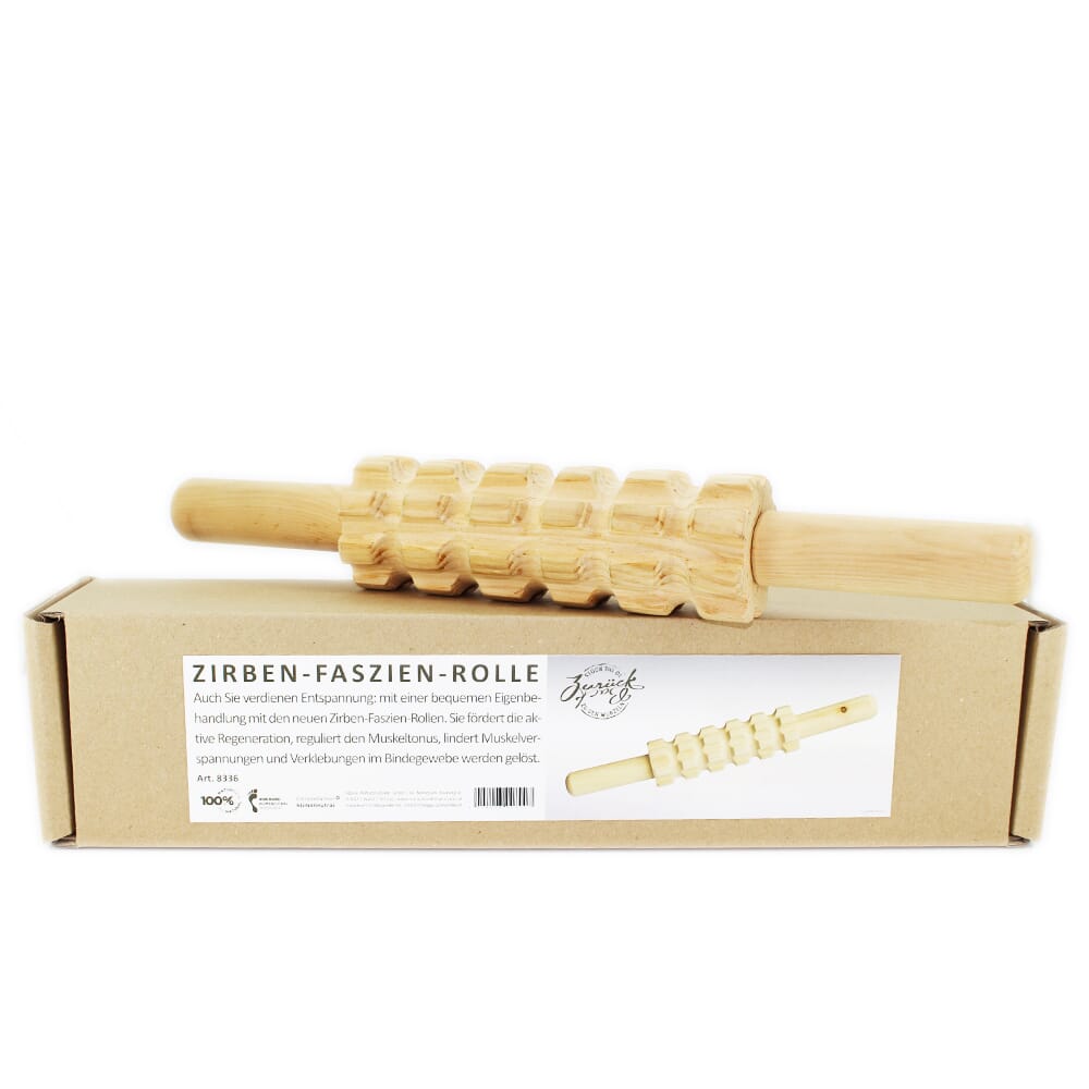 Faszien Rolle aus Zirbe