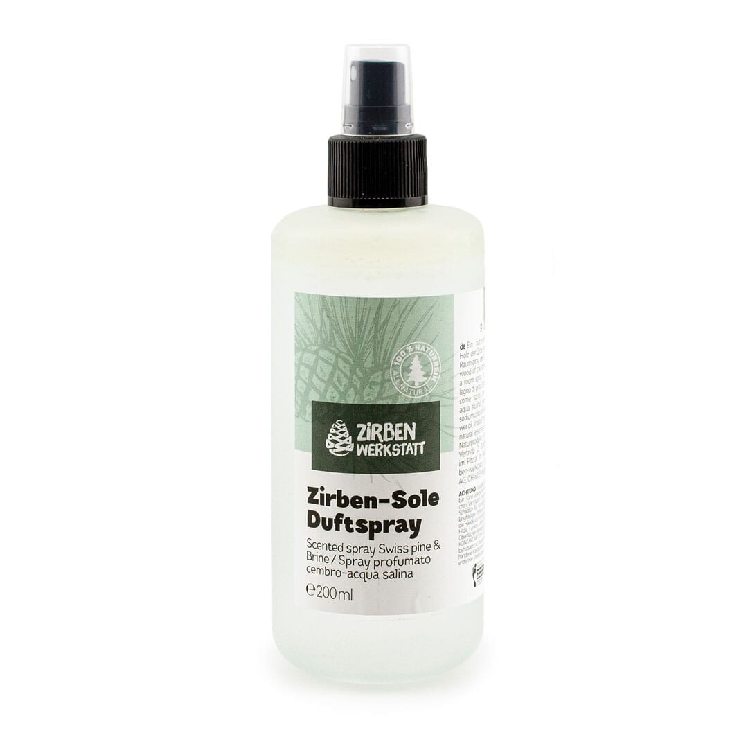 Zirben-Sole-Spray naturrein, Glas, 200 ml